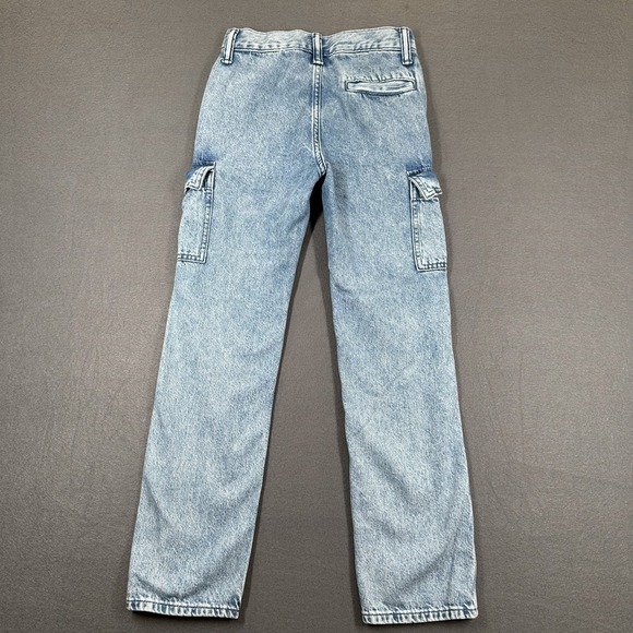 Gap Jeans Girls 12 Slim Blue Denim Acid Wash 90s Original Straight Comfort - Picture 2 of 12